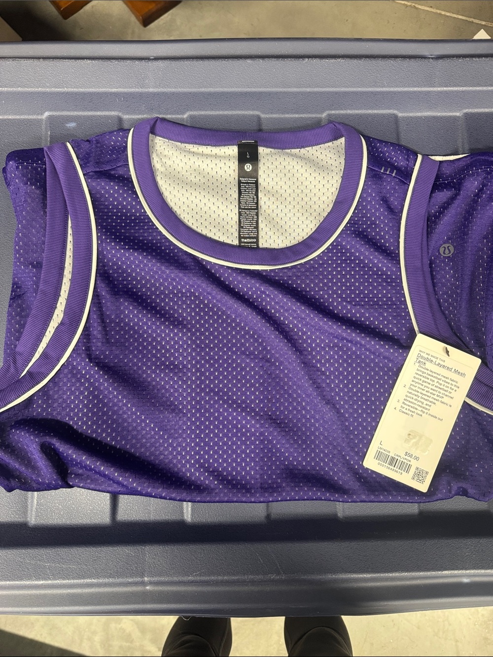 NWT! Storage Unit Sale! Lululemon Mesh Tank Men’s, sz L